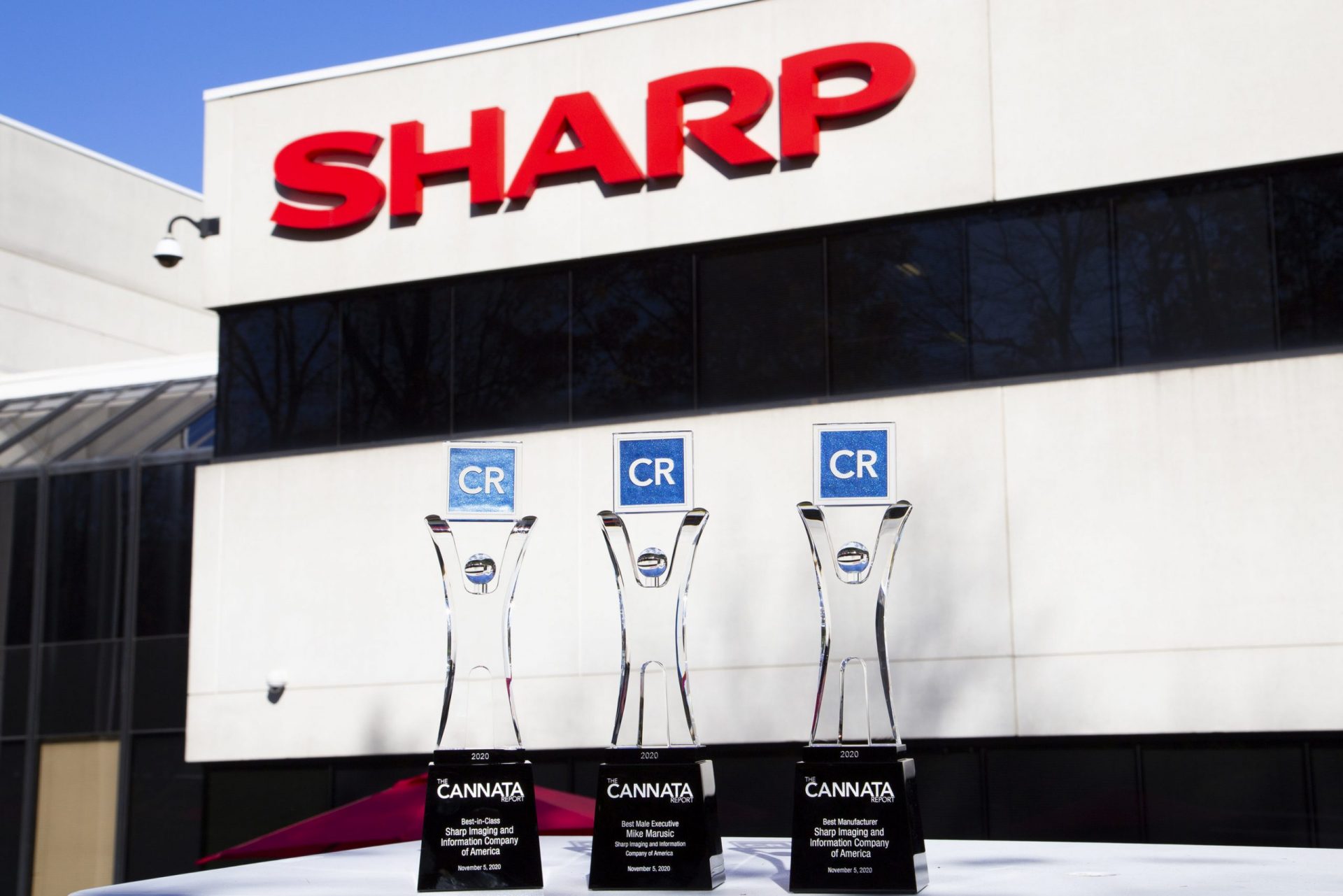Sharp wins three top awards