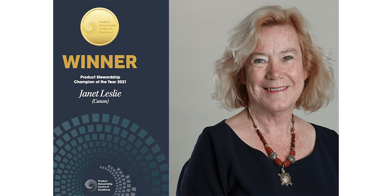 Canon Australias Janet Leslie Honoured The Recycler