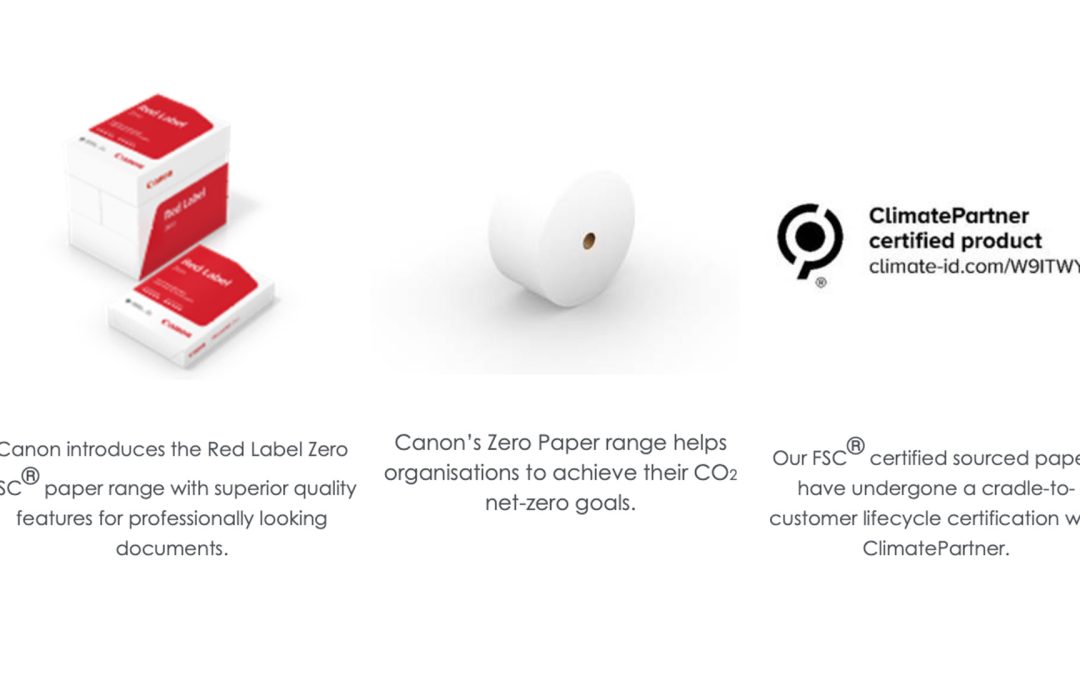 Canon launches Red Label Zero paper range